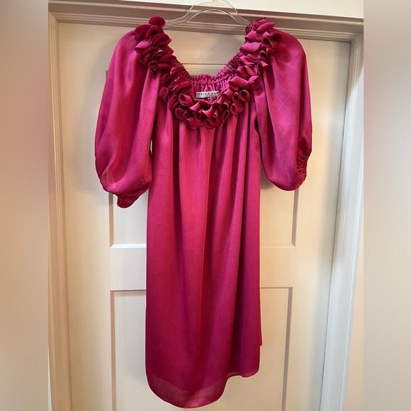 Trina Turk Off The Shoulder Floral Dress - Picture 2 of 4